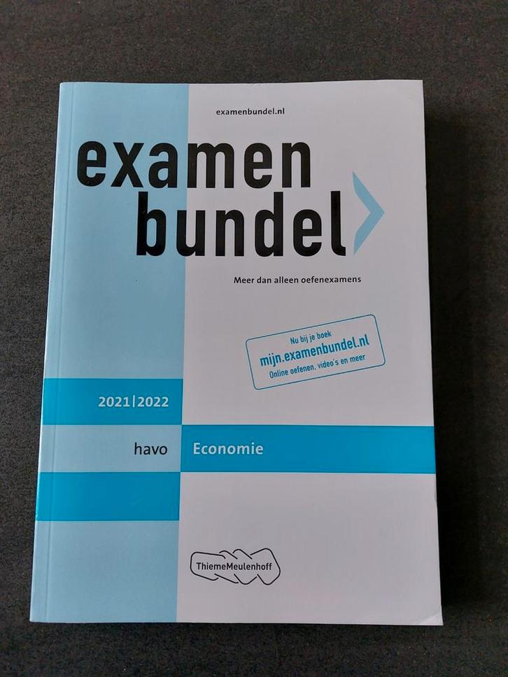 Examenbunel Economie HAVO 2021/2022, Boeken, Schoolboeken, Zo goed als nieuw, Economie, HAVO, Ophalen of Verzenden