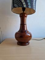 XL vintage keramiek lamp met retro kap West Germany, Huis en Inrichting, Lampen | Tafellampen, Ophalen of Verzenden, Zo goed als nieuw