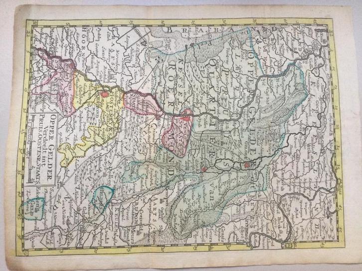Limburg, Maas, A van Krevelt / Elwe & Langeveld – 1786, Antiek en Kunst, Kunst | Etsen en Gravures, Verzenden