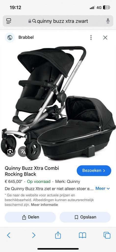 Quinny buzz xtra, Kinderen en Baby's, Kinderwagens en Combinaties, Gebruikt, Quinny, Met reiswieg, Ophalen of Verzenden
