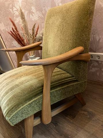 Vintage stoelen, fauteuil, stofferen, Deens design beschikbaar voor biedingen