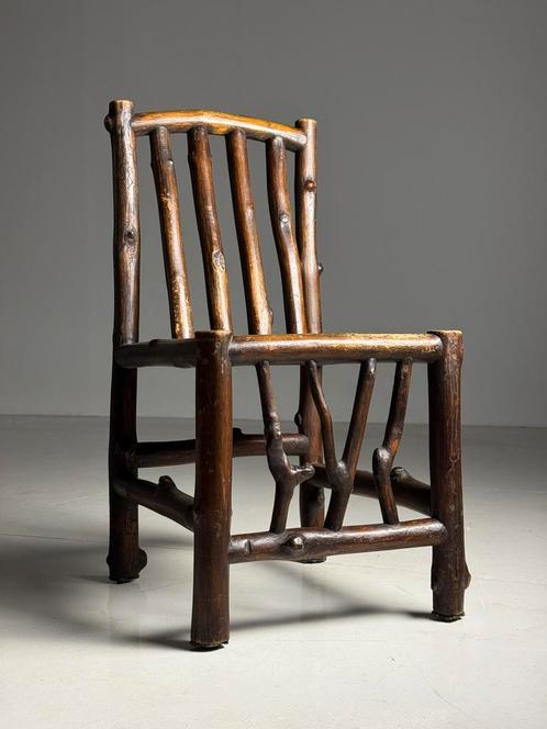 6x Vintage eetkamerstoel stam, Huis en Inrichting, Stoelen, Gebruikt, Vijf, Zes of meer stoelen, Bruin, Ophalen