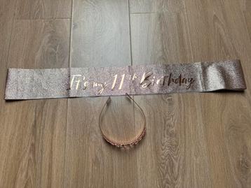 Tiara Sjerp 11 jaar met steentjes verjaardag beschikbaar voor biedingen