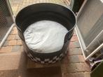 olievat oliedrum  hondenmand rond 60cm met kussen, Ophalen, Overige