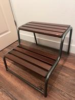 Caravan opstap dubbele trede made in sweden hout graphite, Caravans en Kamperen, Ophalen of Verzenden, Zo goed als nieuw