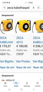 Kabelhaspel zeca, Ophalen of Verzenden, Zo goed als nieuw, Kabel of Snoer