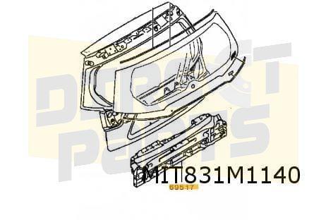 Mitsubishi Outlander achterklep onderste deel (1/10-9/12) Or, Auto-onderdelen, Carrosserie en Plaatwerk, Achterklep, Mitsubishi