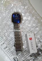 CURREN zilverkleurig horloges mineral glas, Verzenden, Nieuw, Zilver, Staal