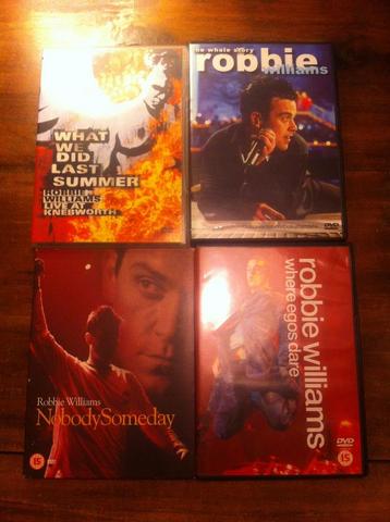 4 Robbie Williams dvd’s beschikbaar voor biedingen