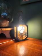 Scheepslamp antiek, Huis en Inrichting, Minder dan 50 cm, Ophalen of Verzenden, Metaal, Zo goed als nieuw