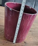 Bordeaux rode Bloempot (nieuw), Rond, Ophalen of Verzenden, Aardewerk, Binnen