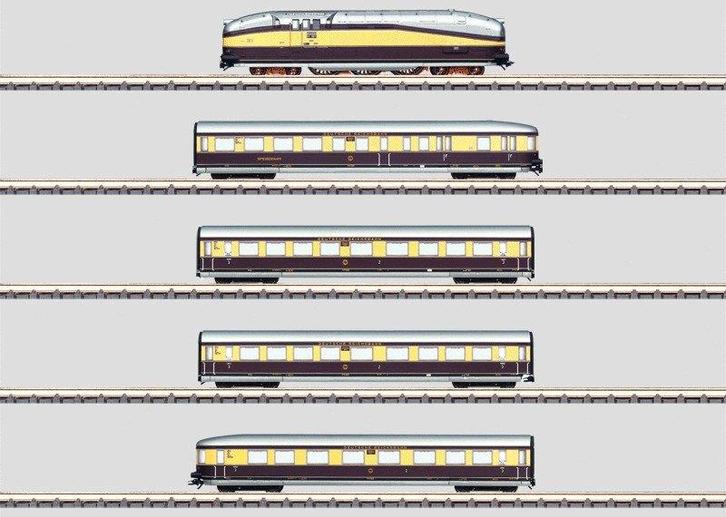 Marklin H0 26610 -MFX digTreinset Henschel Wegmann fullsound, Hobby en Vrije tijd, Modeltreinen | H0, Zo goed als nieuw, Treinset