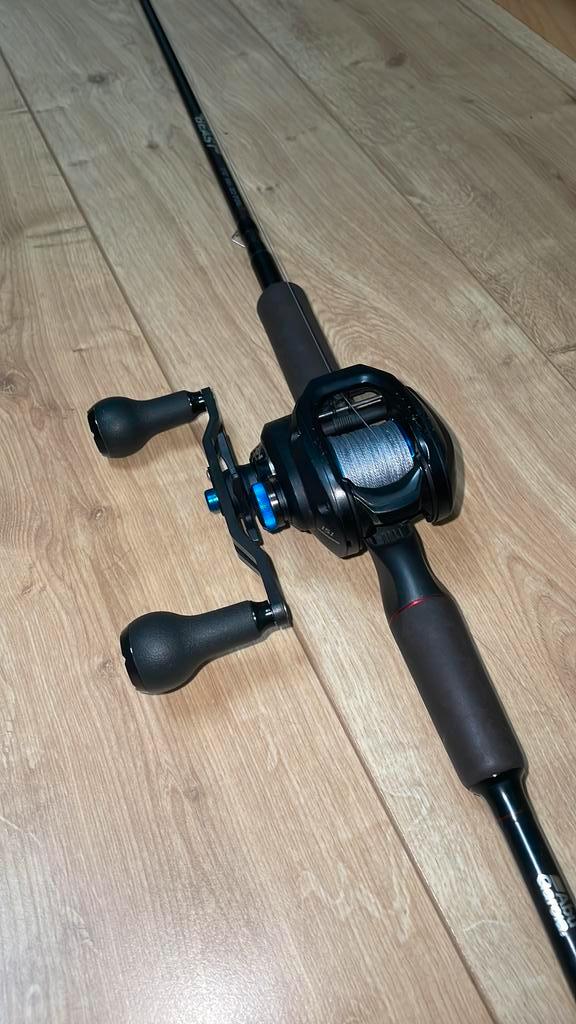 Reel set, Watersport en Boten, Hengelsport | Roofvissen, Nieuw, Werphengel, Ophalen