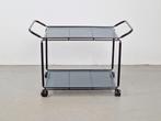 Vintage trolley serveerwagen Niels Gammelgaard bar cart ‘80, 50 tot 100 cm, Ophalen of Verzenden, Metaal, Gebruikt