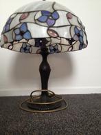 tiffany tafellamp, Huis en Inrichting, Lampen | Tafellampen, Ophalen of Verzenden, Zo goed als nieuw, Glas, Minder dan 50 cm