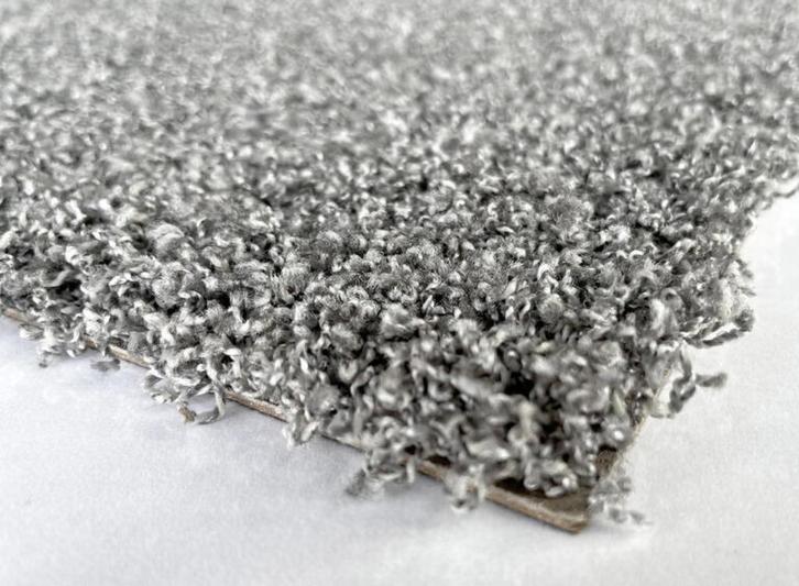 Grijze hoogpolige tapijttegels Touch&Tones103 Mushroom, Huis en Inrichting, Stoffering | Vloerbedekking, Nieuw, Tapijttegels, Grijs