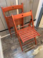 Ikea Terje klapstoel - handig en compact, Gebruikt, Twee, Ophalen of Verzenden, Rood