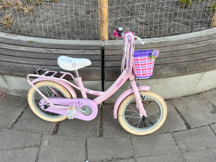 Volare Ashley Kinderfiets - 14 inch  + zijwieltjes, Fietsen en Brommers, Fietsen | Kinderfietsjes, Gebruikt, Minder dan 16 inch