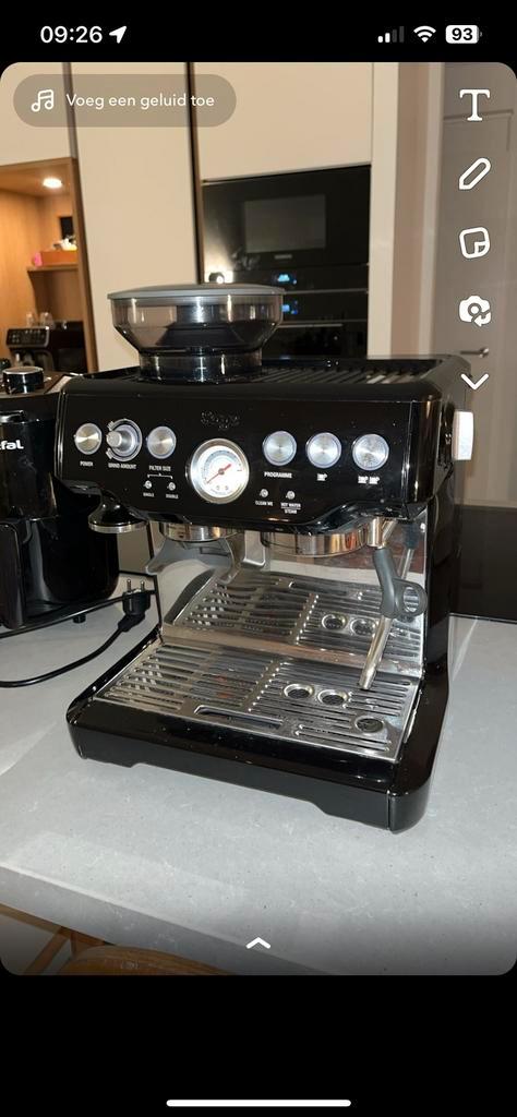 Sage the barista express, Witgoed en Apparatuur, Koffiezetapparaten, Zo goed als nieuw, Espresso apparaat, Ophalen