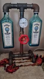 Unieke Bombay Sapphire gin Bottle lamp, Huis en Inrichting, Ophalen of Verzenden, Zo goed als nieuw