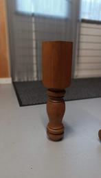 Eiken tafelpoten met knopjes, Huis en Inrichting, Tafelonderdelen, Ophalen, Tafelpoot, Minder dan 50 cm, Minder dan 50 cm