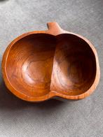Vintage houten schaaltje appel, Ophalen of Verzenden, Zo goed als nieuw, Rond, Hout