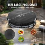 Zwembadafdekking met touwdesign PVC Zwart - 18ft Oxford doek, Tuin en Terras, Verzenden, Nieuw
