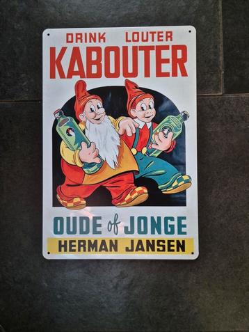 Drink louter kabouter reclamebord beschikbaar voor biedingen