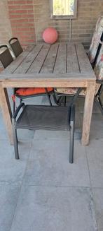 tuintafel hout, Tuin en Terras, Tuintafels, Ophalen, Gebruikt, Rechthoekig, Hout