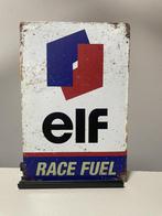 ELF Race Fuel metalen reclamebord / wandbord (Old Look), Verzamelen, Merken en Reclamevoorwerpen, Www.pand50.nl, Reclamebord, Nieuw