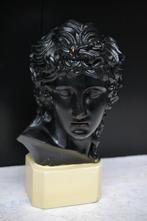 Antiek terracotta buste d'Arly Paris Frans brocante beeld, Antiek en Kunst, Ophalen of Verzenden