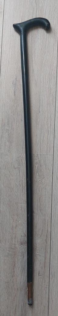Antieke zwarte wandelstok 93cm hoogte en houten 91cm, Diversen, Wandelstokken, Gebruikt, Ophalen of Verzenden