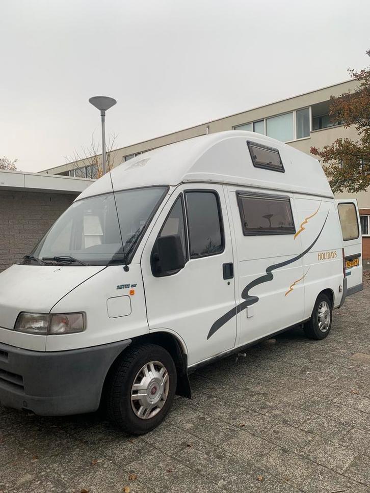 Fiat ducato camper 4 gordel en slaapplaatsen, Caravans en Kamperen, Campers, Particulier, tot en met 4, Buscamper of Camperbus