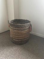 Grote opbergmand voor plaids en kussens, Ophalen, Zo goed als nieuw, Rechthoekig, Riet