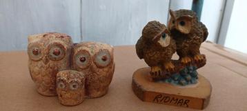 Uilenbeeldjes - Uilenpaar - Gratis af te halen beschikbaar voor biedingen