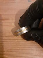 Elegante zilver- en gouden ring, Sieraden, Tassen en Uiterlijk, Ringen, 18 tot 19, Verzenden, Zo goed als nieuw, Dame of Heer