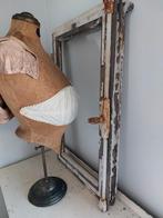 Oud oude frans franse raamkozijn raam wit sluiting decoratie, Antiek en Kunst, Ophalen