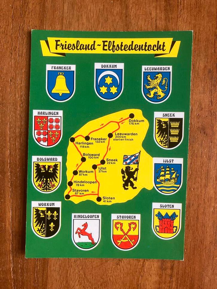 Friesland Elfstedentocht, Verzamelen, Ansichtkaarten | Nederland, Ongelopen, Friesland, 1980 tot heden, Ophalen of Verzenden