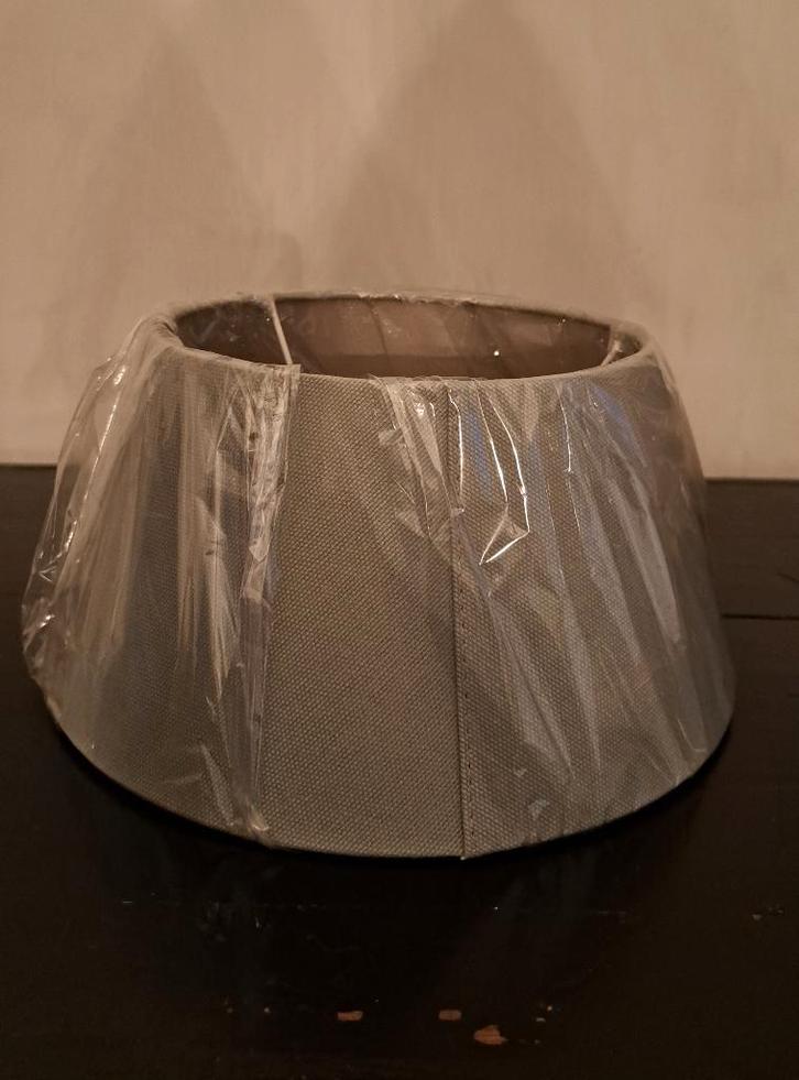 Nieuw!! Lichtblauw / grijze Lampenkap, Huis en Inrichting, Lampen | Lampenkappen, Nieuw, Minder dan 25 cm, Rond, Blauw, Ophalen of Verzenden