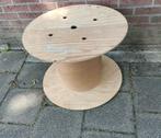 Haspel,Tafel,Hout,rond,Kabelhaspel,Tuin,Kabelrol,tafeltje, Minder dan 45 cm, Minder dan 55 cm, Rond, Ophalen of Verzenden