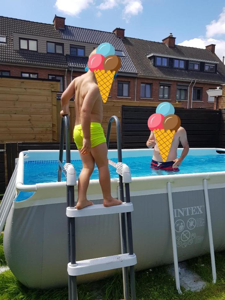 Intex zwembad 2X4 met warmtepomp, zandfilter en toebehoren, Tuin en Terras, Zwembaden, Gebruikt, Opzetzwembad, 80 tot 120 cm, 200 tot 400 cm