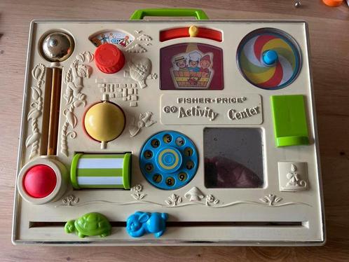 Vintage Fisher Price Activity Center Speelgoed Box, Kinderen en Baby's, Speelgoed | Babyspeelgoed, Gebruikt, Overige typen, Met geluid