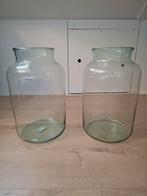 2 hoge glazen vazen | 40 cm hoogte, Ophalen, Overige kleuren, Minder dan 50 cm, Glas