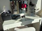 Kaptafel met Spiegel, Huis en Inrichting, Ophalen, Gebruikt, 100 tot 150 cm, Glas