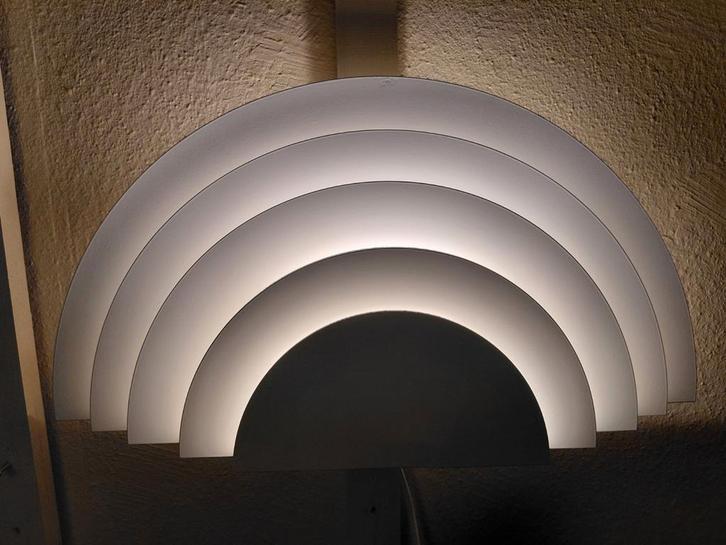 RAAK Meander wandlamp jaren 70/80, Huis en Inrichting, Lampen | Wandlampen, Zo goed als nieuw, Hout, Metaal, Ophalen of Verzenden