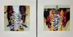 Twee zeefdrukken Hans Vanhorck, Antiek en Kunst, Kunst | Litho's en Zeefdrukken, Verzenden