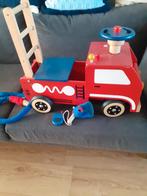 Houten Brandweer loopauto, Ophalen, Gebruikt, Rij- of Hobbelspeelgoed