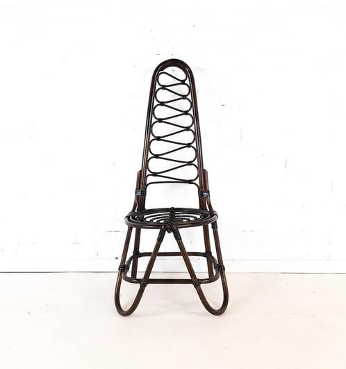 Vintage stoel bamboe, Antiek en Kunst, Antiek | Meubels | Stoelen en Banken, Ophalen