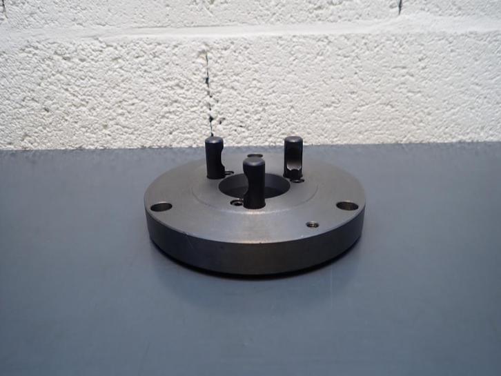 160mm Camlock D1-3 Flens / Camlock D3 achterplaat klauwplaat, Doe-het-zelf en Verbouw, Draaibanken, Gebruikt, Ophalen of Verzenden