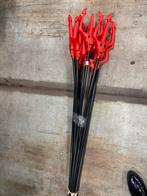 8 stuks duivel staven staf halloween, Ophalen of Verzenden, Zo goed als nieuw, Halloween of Griezel